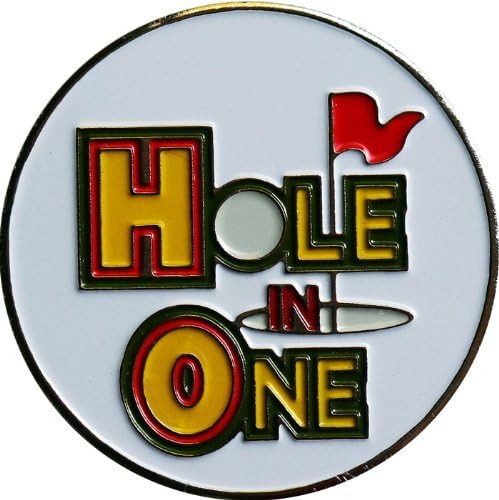 Hole in One Golf Ball Marker with Matching Hat Clip