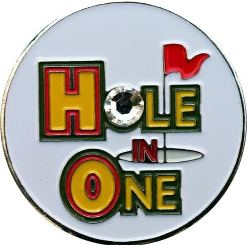 Hole in One Golf Ball Marker with Matching Hat Clip
