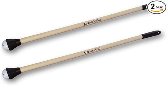 The Original Scramble Stick Ball Retriever, Designed for Scramble Golf, 32-Inch, 2-Pack