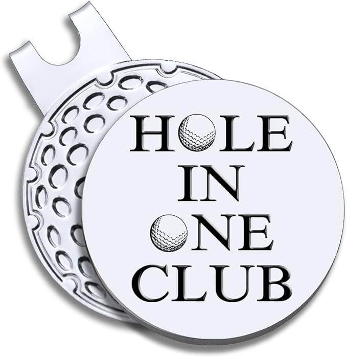 Men Golf Ball Marker with Magnetic Hat Clip, Funny Golf Accessories Gifts for Men, Novelty Birthday Gifts for Male Golfer Fan