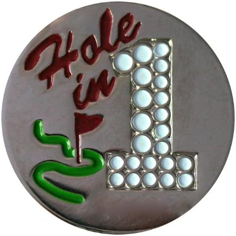 Hole in One Golf Ball Marker with Matching Hat Clip