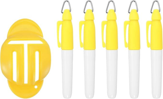 PATIKIL Golf Ball Line Marker Tool, Golf Ball Alignment Marking Tool Golf Ball Liner with Line Marker Stencil for Ball Markers