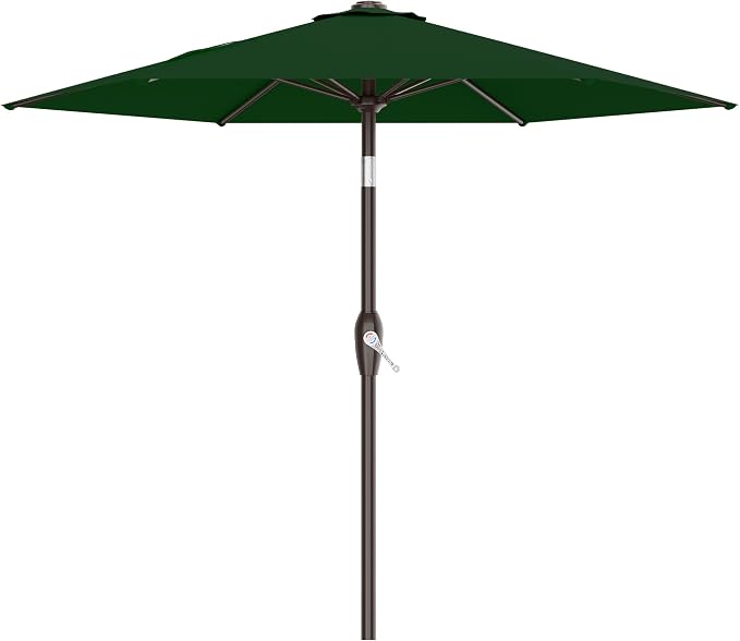 7.5FT Patio Umbrella Table Market Umbrella w/Tilt and Crank, Heavy-Duty Outdoor by AreShark