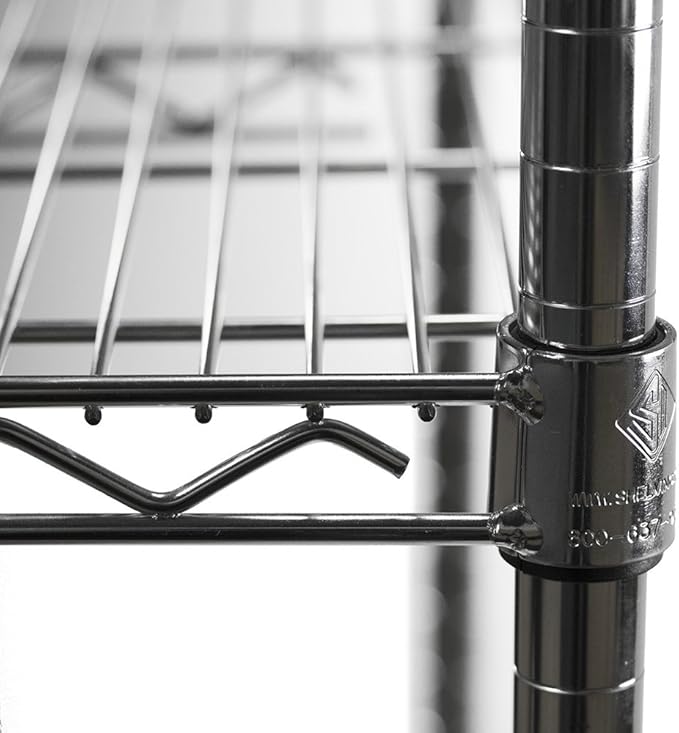 Shelving Inc. 12" d x 36" w Chrome Wire Shelving with 1 Tier Shelf, Weight Capacity 800lbs Per Shelf