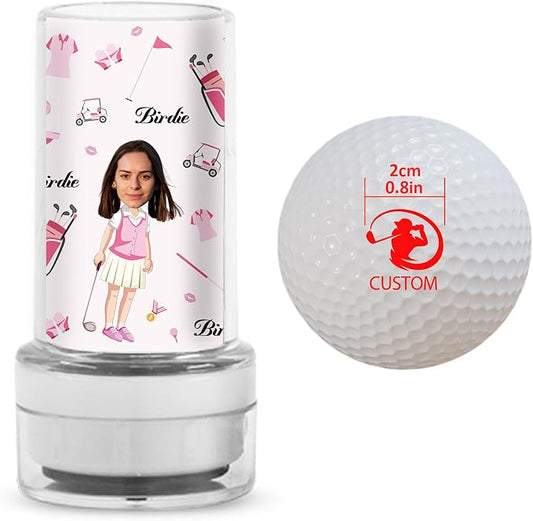 Custom Golf Ball Stamps Personalized Self-Ink Long Lasting Golf Ball Markers Customizable Funny Case Icon Sticker Golf Ball Stamper