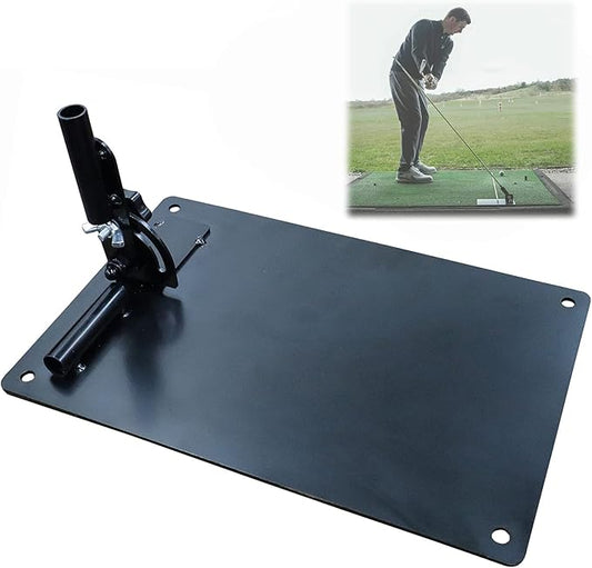Amy Sport Golf Practice Plate Swing Plan Trainer Alignment Stick Holder Durable Metal Training Equipment Golfing Accessory