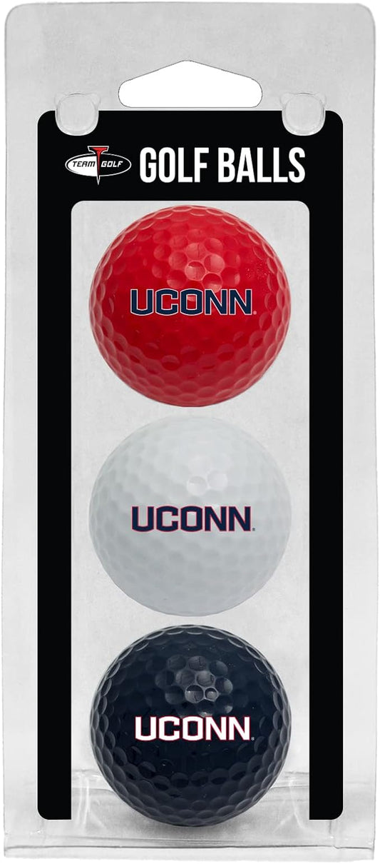 Team Golf NCAA Regulation Size Golf Balls, 3 Pack, Full Color Durable Team Imprint