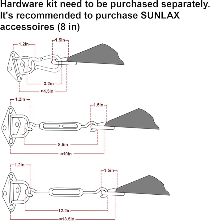 Sun Shade Sail 16' x 20' Turquoise Blue Rectangle Shade | Outdoor sun shade sail - Image 3