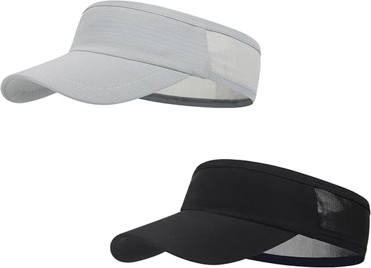 HH HOFNEN Sports Sun Visor Cooling Lightweight Stretchy Packable Running Golf Visor Hat for Men Women