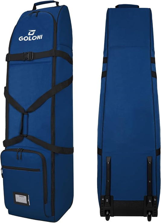 Goloni Golf Travel Bag with Wheels, Golf Travel Case for Airlines, 900D Heavy Duty Oxford Wear-Resistant Soft-Sided
