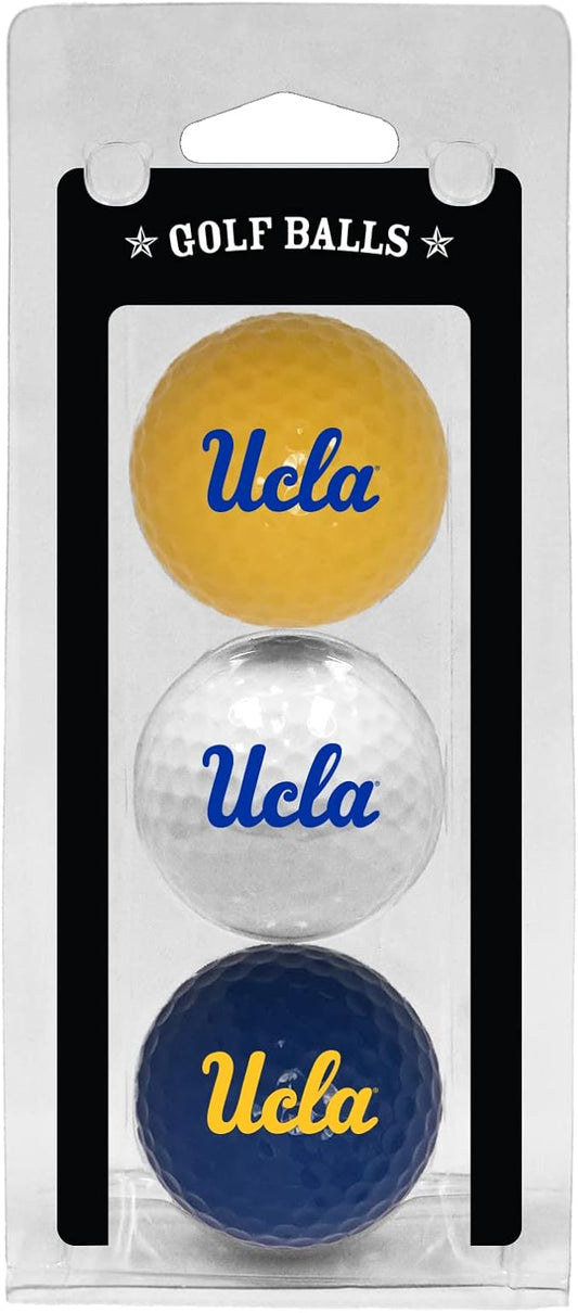 Team Golf NCAA Regulation Size Golf Balls, 3 Pack, Full Color Durable Team Imprint