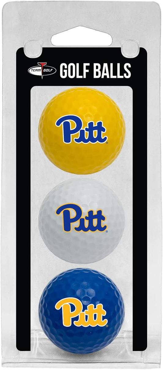 Team Golf NCAA Regulation Size Golf Balls, 3 Pack, Full Color Durable Team Imprint