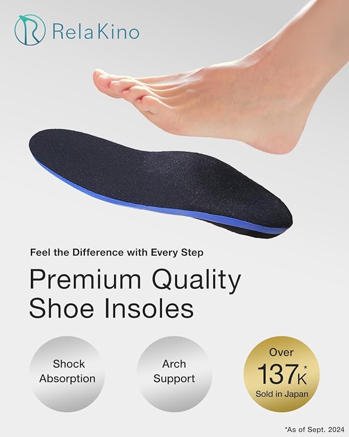Premium Quality Gel Shoe Insoles from Japan, Shock Absorption, High Arch Support, Walking, Golf Insoles Men, Shoe Inserts Women, Shoe Insoles Women, Shoe Inserts Men, Unisex Sole Inserts, XL