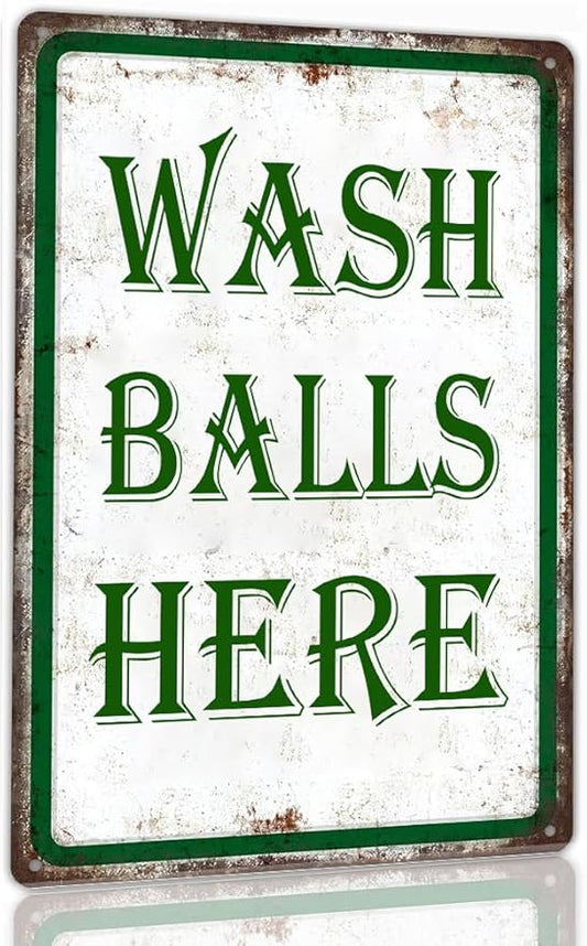 Golf Decor Golf Metal Signs Golf Decorations For Home Wash Balls Here Vintage Metal Funny Gifts Golf Tin Signs Man Cave Sports Golfer Sports Bathroom Decor 12 X 8 Inches