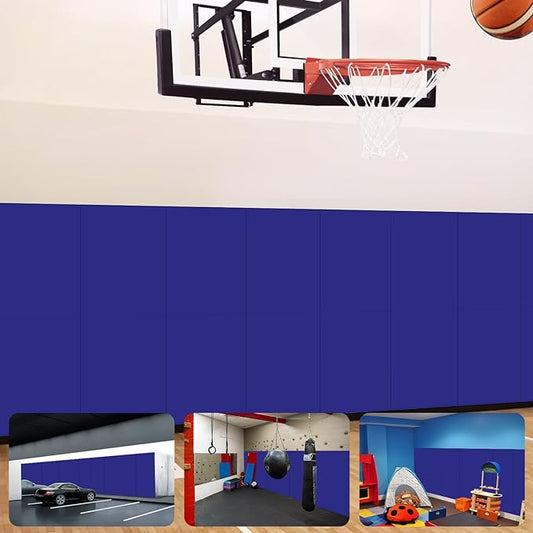 Gym Padding Wall Pads for Gym Wall Mats Basketball Wall Padding 2" Thick Foam Gym Wall Pad for Kids Wall Pad Protection, Waterproof Durable Wall Pads for Safety Colorful Wall Pad