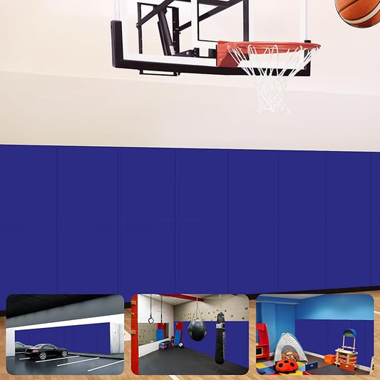 Gym Padding Wall Pads for Gym Wall Mats Basketball Wall Padding 2" Thick Foam Gym Wall Pad for Kids Wall Pad Protection, Waterproof Durable Wall Pads for Safety Colorful Wall Pad
