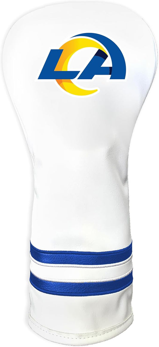 Team Golf NFL White Vintage Fairway Golf Club Headcover, Form Fitting Design, Retro Design