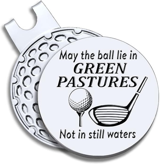 Men Golf Ball Marker with Magnetic Hat Clip, Funny Golf Accessories Gifts for Men, Novelty Birthday Gifts for Male Golfer Fan