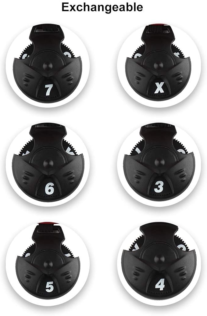 Andux Golf Hybrid Club Head Covers with Dial No. Tag Pack of 3 (All The Same Size)