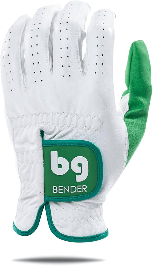 BG Bender - Mens Golf Glove, Durable Leather Golf Gloves, Unique Golf Gloves