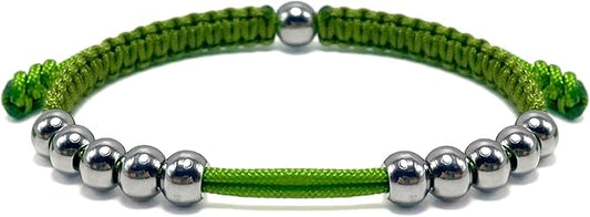 LAMIBEE Golf Stainless Steel 10 Beads Score Counter Bracelet, Golf Stroke Count Bracelet, Resizable and Easy to Adjust Golf Round Scoring Tracker, Durable and Stylish Golf Accessory