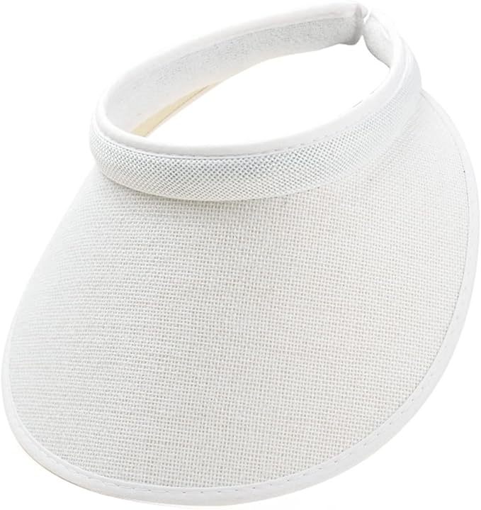 Cloth Covered Slip-On Visor for Women, Adjustable Cap Sports Sun Visors for Men