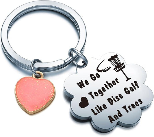 Disc Golf Gifts For Disc Golf Lover Player Keychain Ultimate Frisbee Gifts Golfing Coach Jewelry
