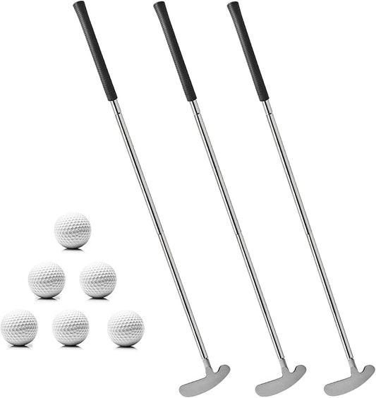 QPPKI Golf Putter - 33" Two-Way Putter for Left/Right Hand, with Practice Balls, Golf Combo Set for Men's Women's Kids, Indoor Outdoor Use