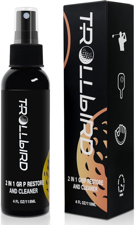 2 in 1 Grip Restore and Cleaner for Golf, Tennis, Pickleball, Football, Baseball, Basketball, Soccer, Volleyball - Removes Dirt and Oil,Improving Sports Shoe Grip Performance Enhancer