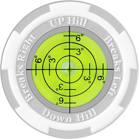 Golf Ball Marker with Bubble Level for Putting Green – Golf Accessories for Men, Putting Alignment Aid & Golf Ball Markers Gifts, Premium Training Tool | SmartLevel Upgrade
