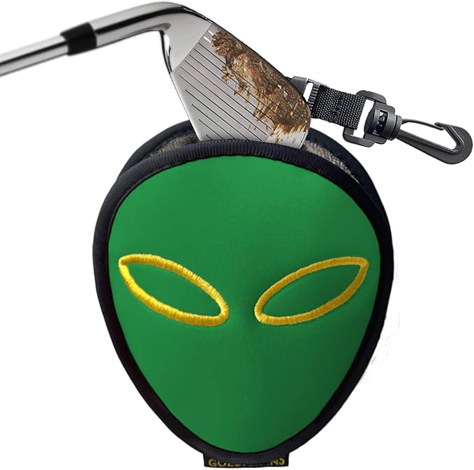 Golf Club Cleaner & Ball Cleaning Bag,Original Three-Layer Fabric Waterproof Technology,Golfer's Ultimate Green Clean Scrub Equipment Accessories,Removable Clips to Support Machine Washing
