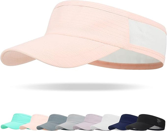 HH HOFNEN Sports Sun Visor Cooling Lightweight Stretchy Packable Running Golf Visor Hat for Men Women