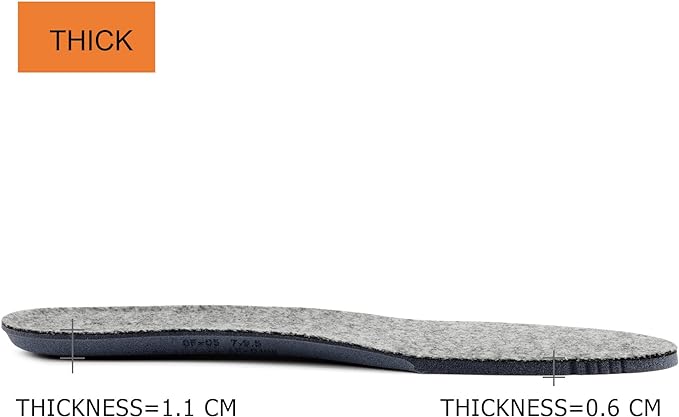 Thick Merino Wool Insoles for Women Fur Fleece Shoes Inserts Memory Foam Cushion Comfort Warm Sheepskin Insoles for Winter Snow Boots Slippers Grey 41EU,US10
