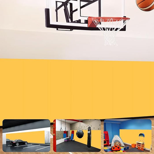 Gym Padding Wall Pads for Gym Wall Mats Basketball Wall Padding 2" Thick Foam Gym Wall Pad for Kids Wall Pad Protection, Waterproof Durable Wall Pads for Safety Colorful Wall Pad