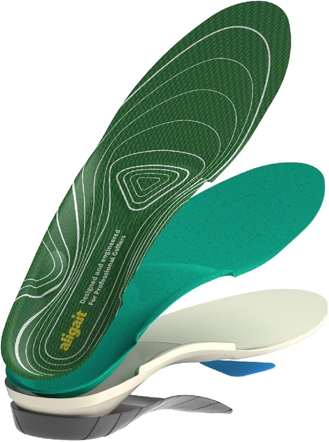 aligait Performance Golf Insoles: Increase Drive Distance, Enhance Swing Stability & Reduce Foot Fatigue (Medium : US (M) 6.5~8.5 / (F) 8~10)