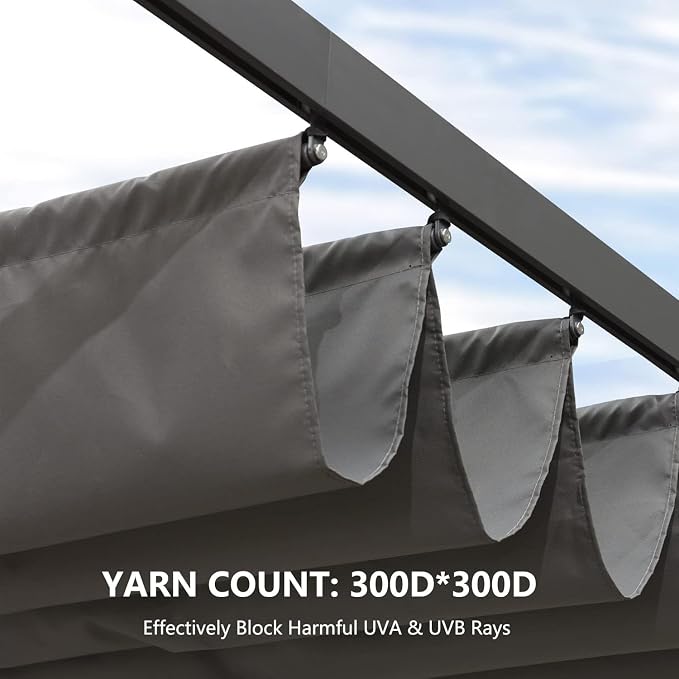 Pergola Shade Cover Replacement Canopy Top Compatible - Image 7