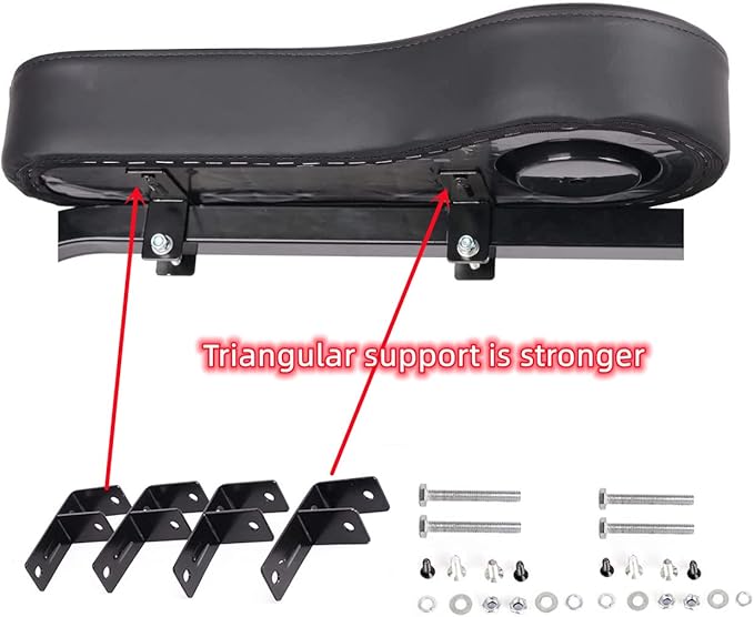 Golf Cart Rear Seat Arm Rests | No Drilling Required, Universal Arm Rest Fits on EZGO, Club Car, Yamaha Golf cart with Rear seat