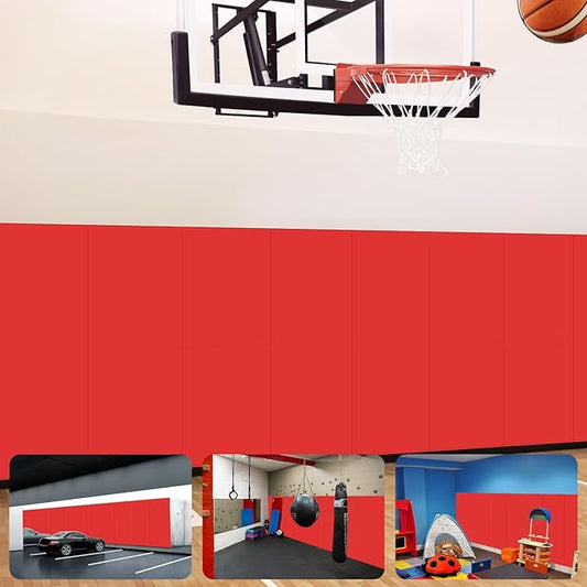 Gym Padding Wall Pads for Gym Wall Mats Basketball Wall Padding 2" Thick Foam Gym Wall Pad for Kids Wall Pad Protection, Waterproof Durable Wall Pads for Safety Colorful Wall Pad