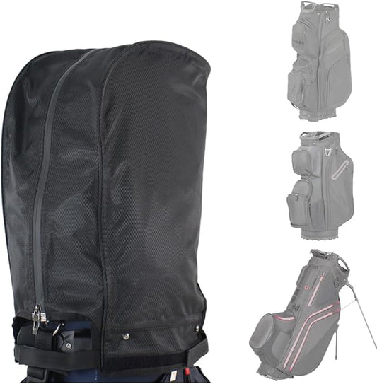 BOYEA & SKULLEAP Golf Bag Cover rain Cover/Hood Nylon Waterproof dust Cover Fits Most Golf cartBags Easy to use Collapsible and removabl Golf Accessory Gifts (Waterproof Nylon, Large)