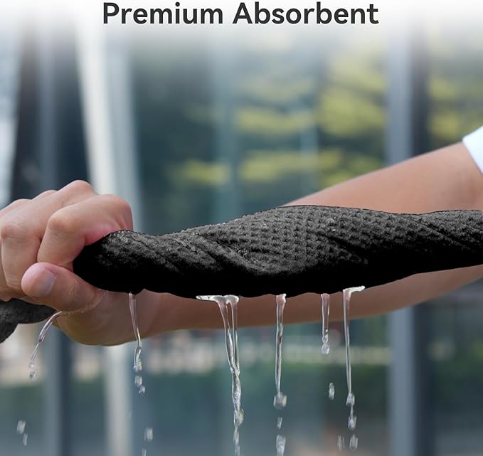 Magnetic Golf Towel with Clip and Cleaning Pocket -Ideal for Male Golfers, perftct Gifts for Men-Golf Accessories for Golf Bags, Carts or Clubs 24"*16"