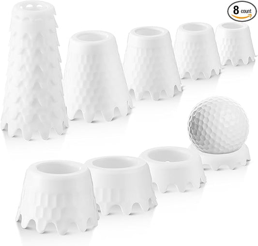 8 Pack ‌Simulator Golf Tees, TPU Unbreakable Material, Height from 1/4" to 2", Suitable for Indoor, Outdoor, Winter, Golf Mats, Turf and Driving Range