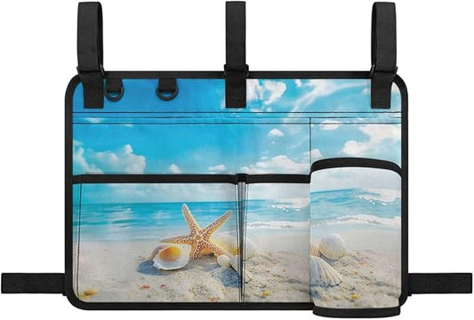 Fashion Golf Cart Rear Seat Organizer Lightweight Storage Bag Accessories for Club Car, Wheelchair and Walker
