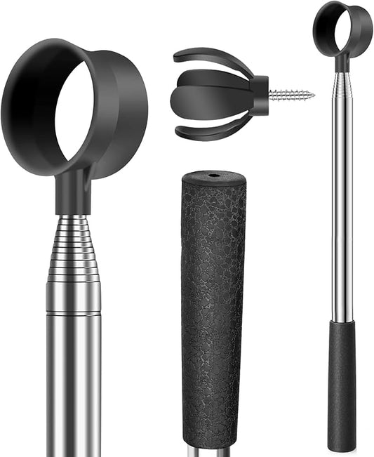 Golf Ball Retriever for Water Telescopic, 9Ft/12Ft Stainless Steel Ball Retriever Tool Golf Ball Grabber