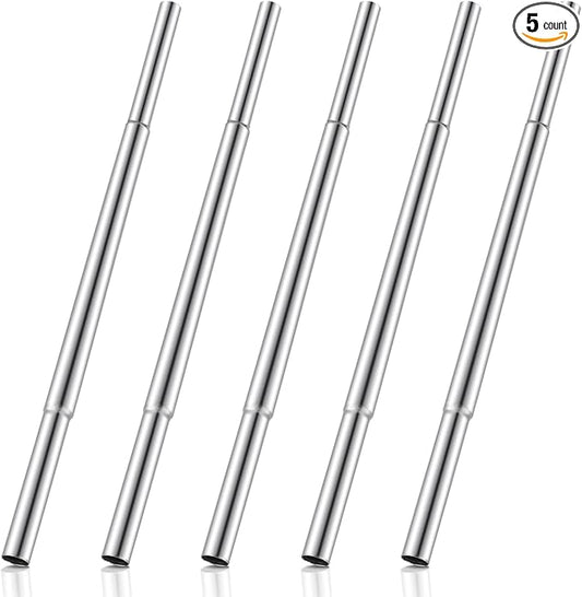 5 Pcs Golf Club Extensions Steel Shaft for Iron Wooden Golf Repair and Replacement of Equipment Parts