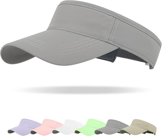 Sun Visor Hat Breathable Visors Sport Golf Visor Adjustable Velcro Sun Cap UV Performance Hats for Women Men