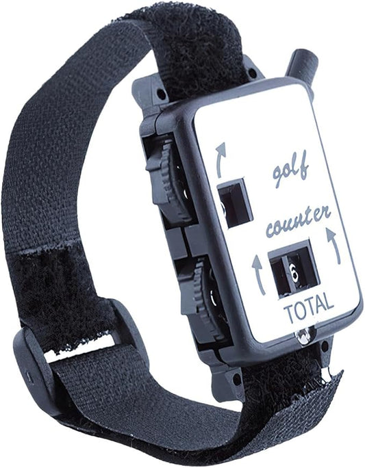 Handheld Golf Score Counter - Manual Golf Shot Counter, Wristband Strokes Score Keeper | Counting Device Clicker Band, Handheld Tally Watch Scorer for Sports Games