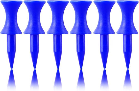 FINGER TEN Plastic Golf Castle Tees Step Down Unbreakable Mixed or Same Height Value 100 Count, 2 3/4, 2 1/4, 2, 1 3/4, 1 1/2 Inch Length Colorful for Practice