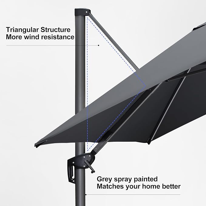 PURPLE LEAF Outdoor Umbrella - Image 9