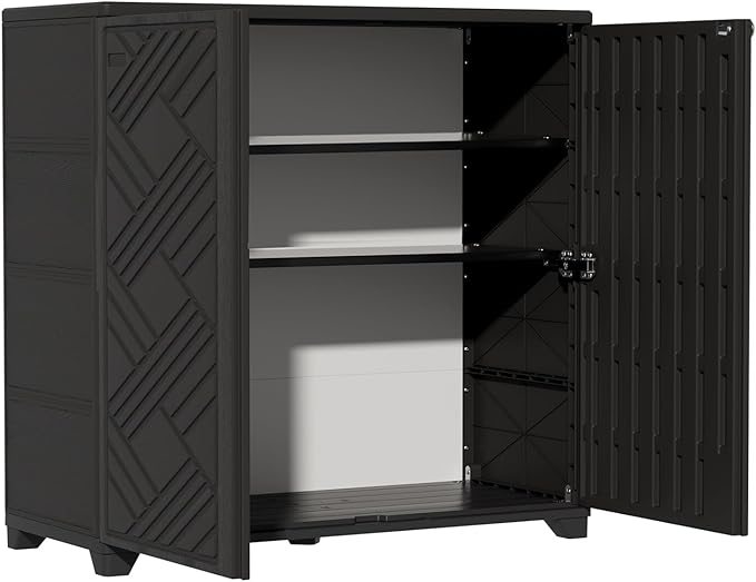 ZZM Indoor/Outdoor Storage Cabinet Waterproof, All Weather Outdoor Storage by ZZM