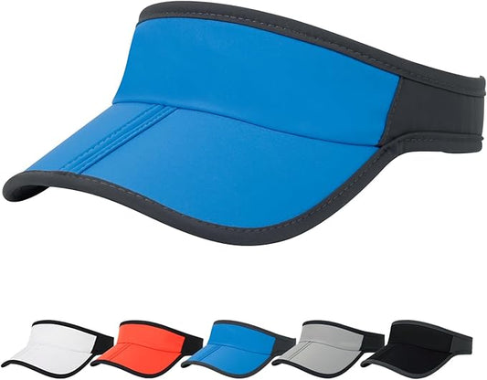 HH HOFNEN Sports Sun Visor Hats Men Women Foldable Brim Lightweight Packable Adjustable Visor Caps Running Golf Tennis
